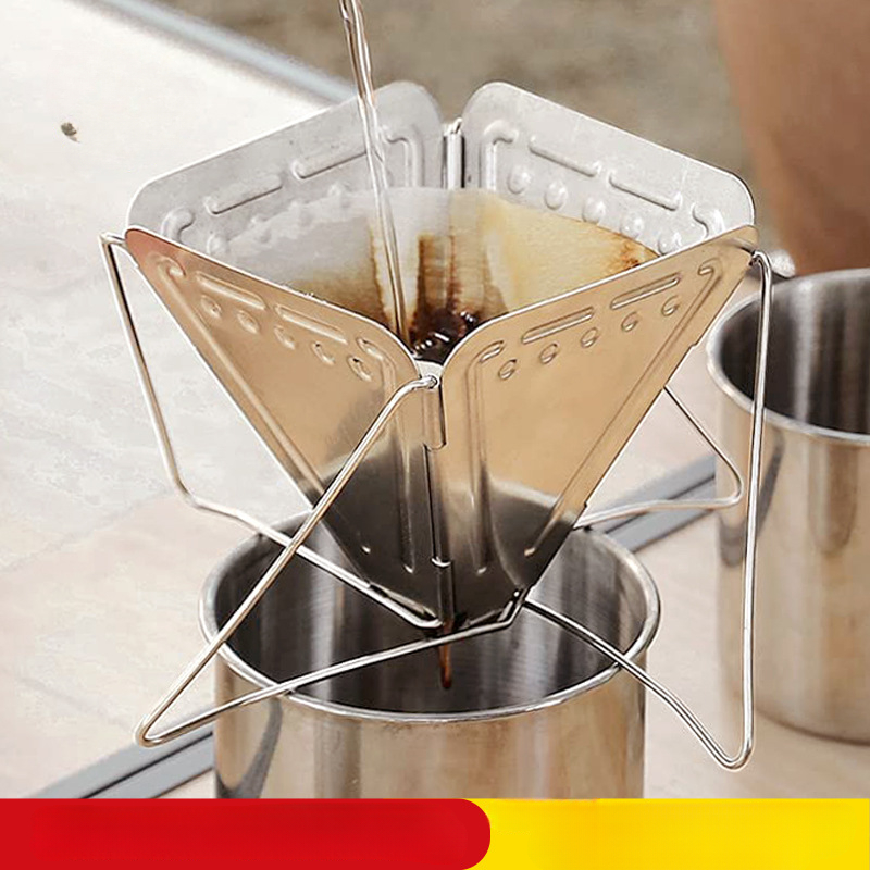 Outdoor Coffee Equipment - 304 kopi baja tahan karat rak