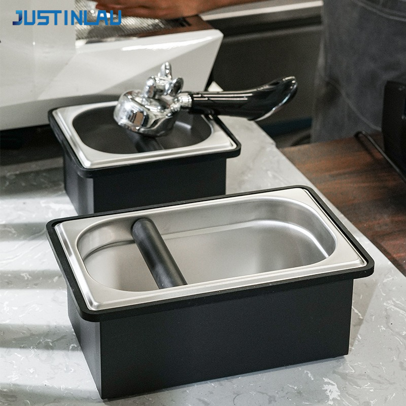 Coffee Knock Box - JUSTINLAU Kotak Penampung Ampas Kopi Stainless