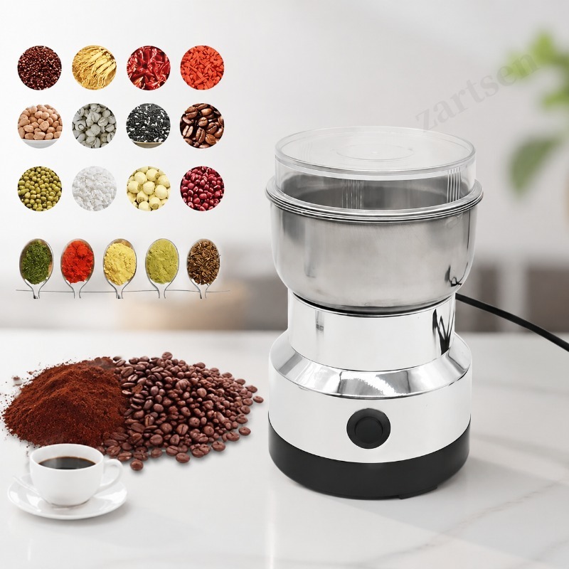 Coffee Equipment Grinder - Penggiling Biji-bijian Multifungsi 4 Mata Pisau,