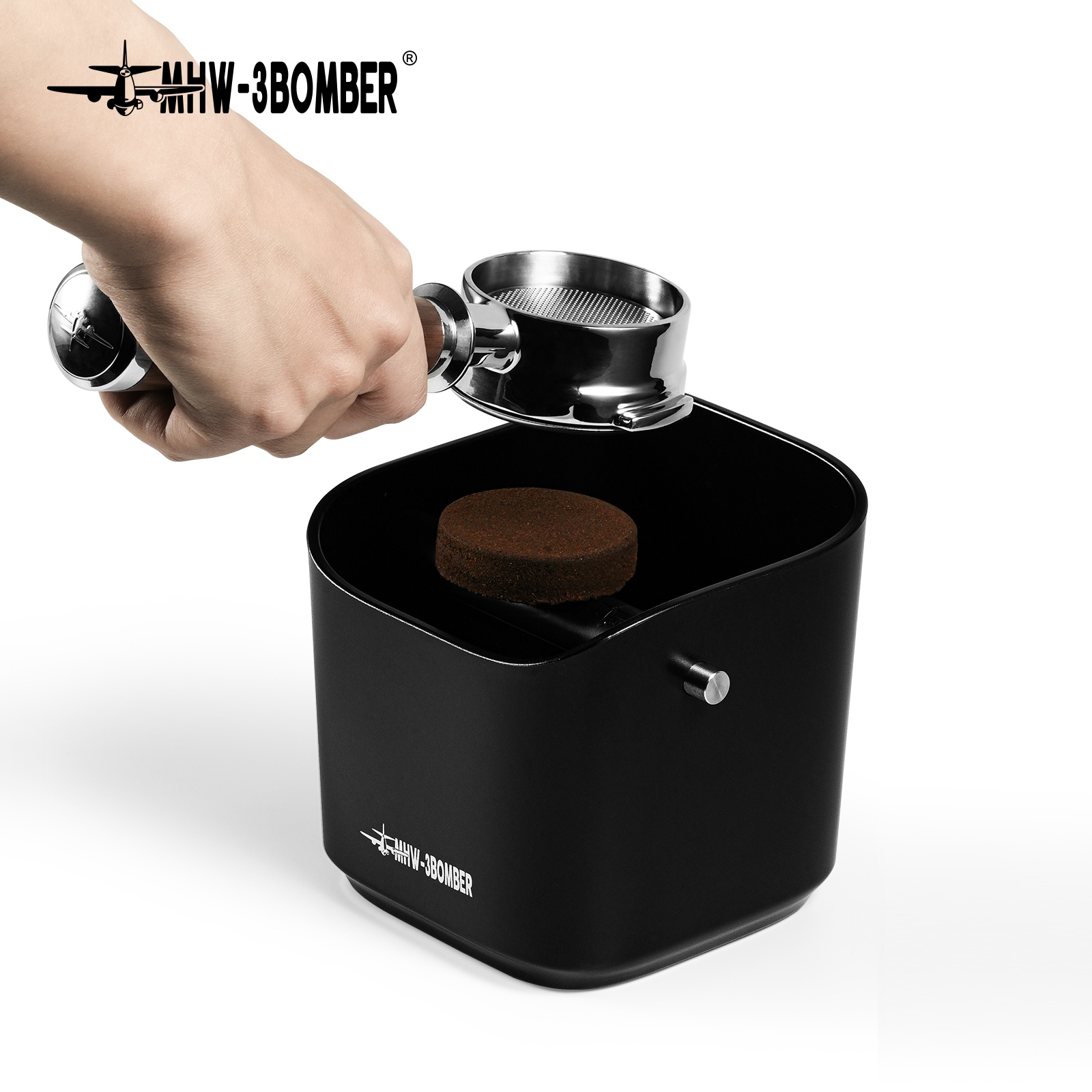 Coffee Knock Box - MHW-3BOMBER Knock Box 1.2L Kotak Pembuang