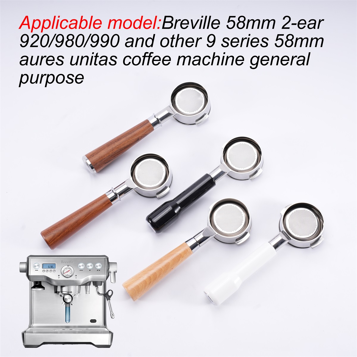 Portafilter 58Mm - Portafilter Breville Bottomless 58mm baja tahan