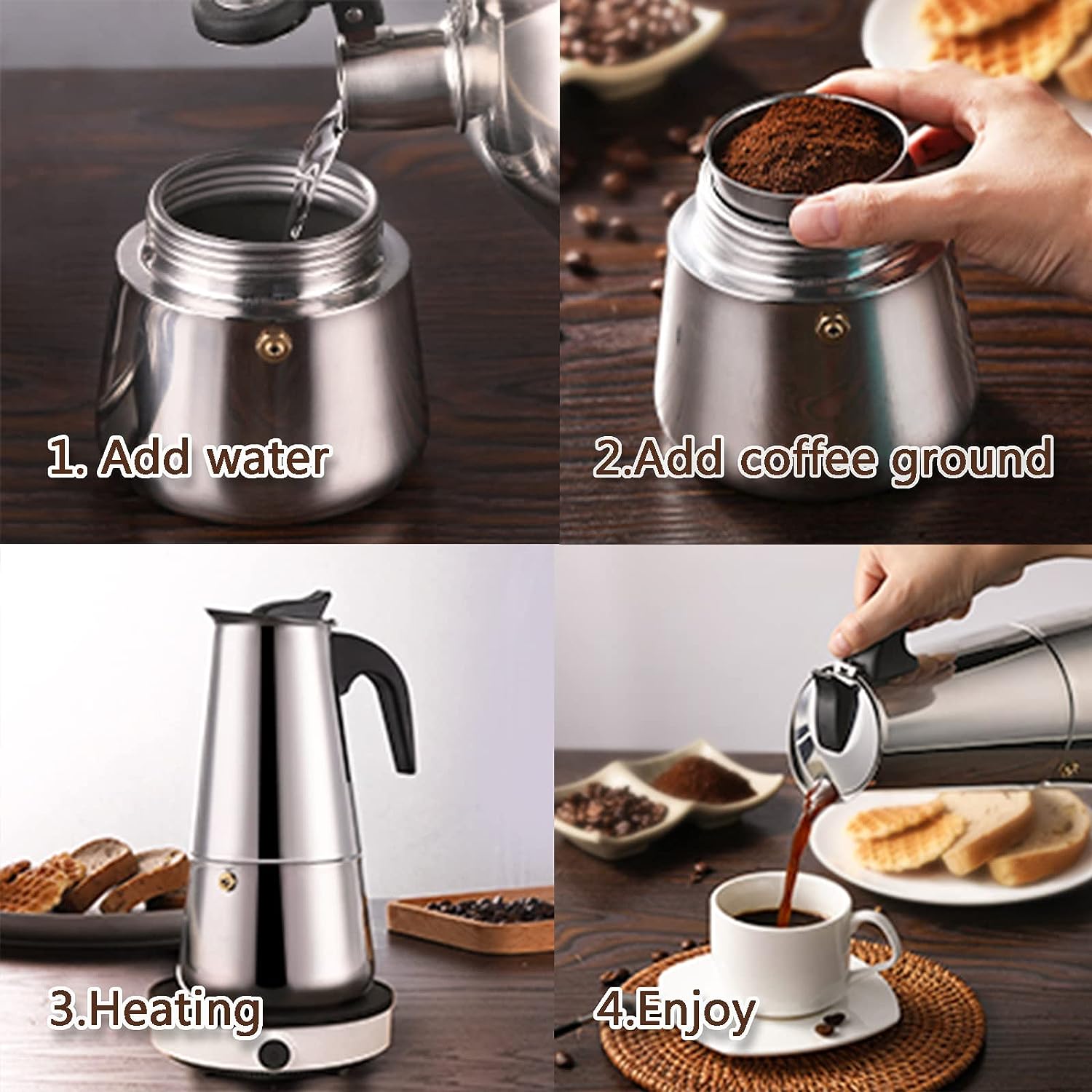 Cangkir kopi Moka, cangkir 4/6 - Coffee Vending Equipment ulasan dan harga