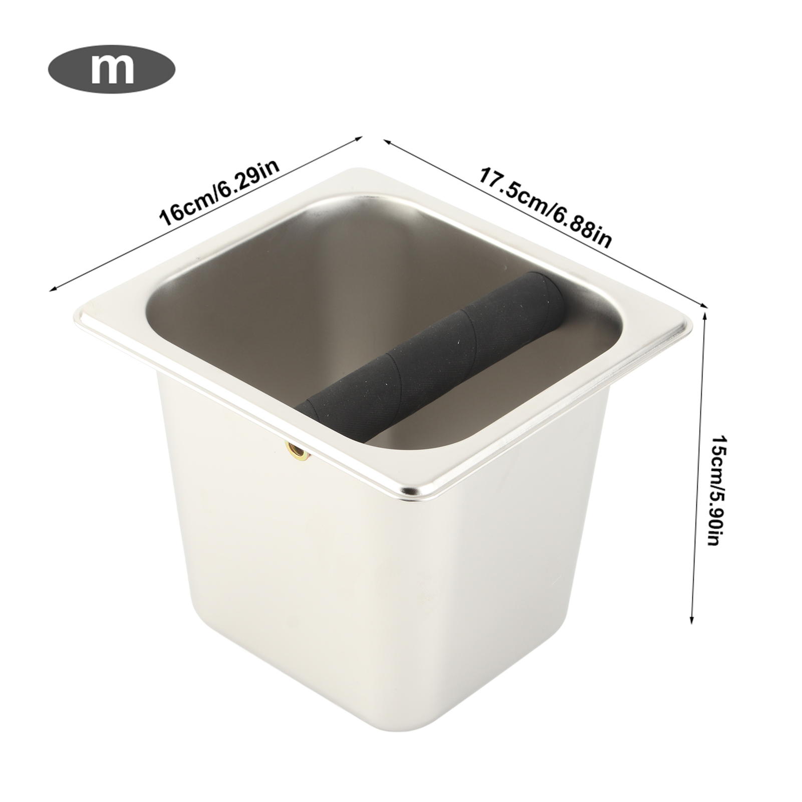 1 Buah Kotak Residu Kopi Stain - Coffee Knock Box ulasan dan harga